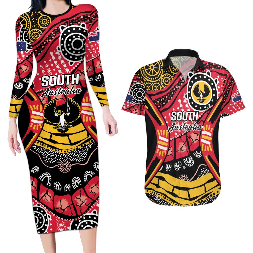 South Australia Festival State Wine State Couples Matching Long Sleeve Bodycon Dress and Hawaiian Shirt