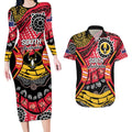 South Australia Festival State Wine State Couples Matching Long Sleeve Bodycon Dress and Hawaiian Shirt