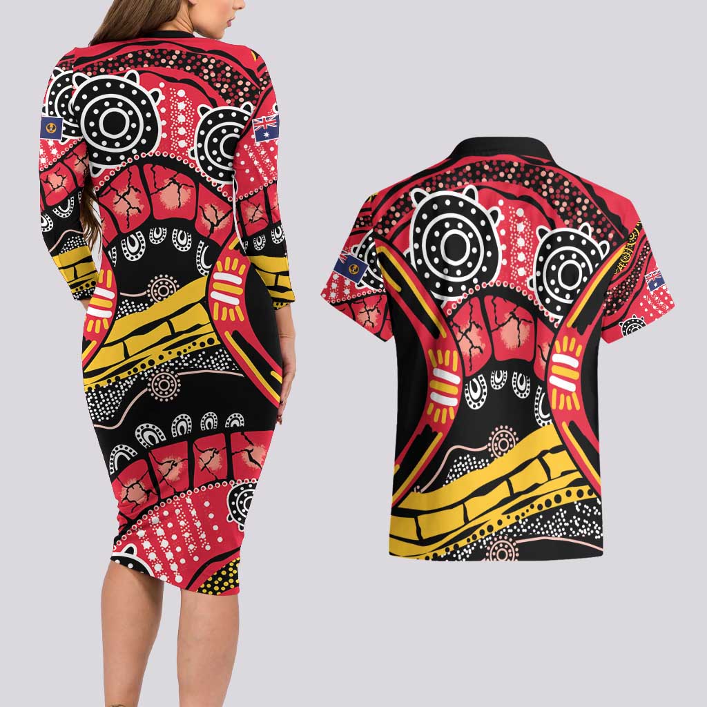 South Australia Festival State Wine State Couples Matching Long Sleeve Bodycon Dress and Hawaiian Shirt