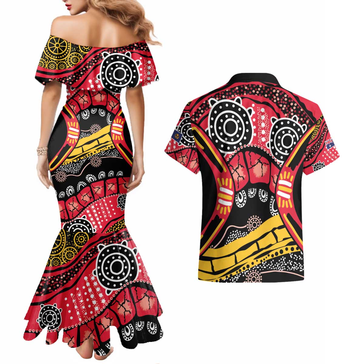 South Australia Festival State Wine State Couples Matching Mermaid Dress and Hawaiian Shirt