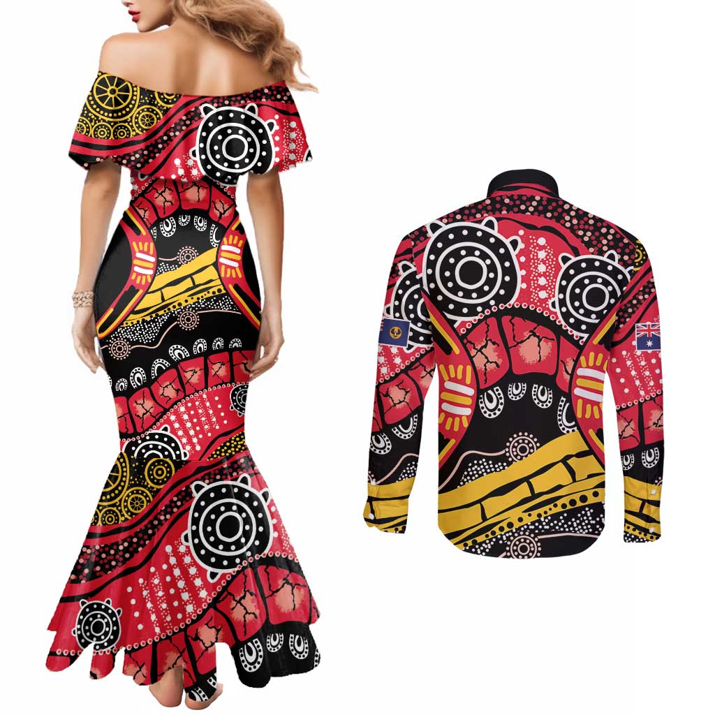 South Australia Festival State Wine State Couples Matching Mermaid Dress and Long Sleeve Button Shirt