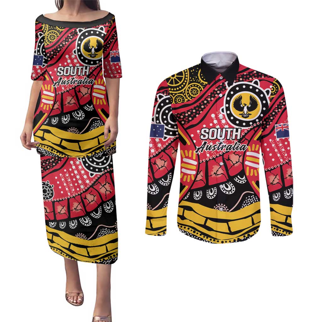 South Australia Festival State Wine State Couples Matching Puletasi and Long Sleeve Button Shirt
