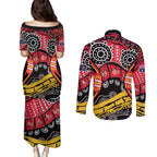 South Australia Festival State Wine State Couples Matching Puletasi and Long Sleeve Button Shirt