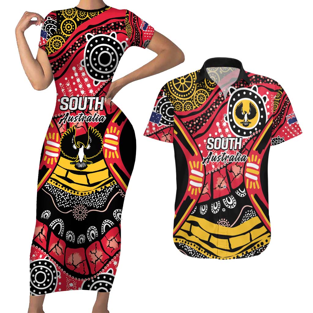South Australia Festival State Wine State Couples Matching Short Sleeve Bodycon Dress and Hawaiian Shirt