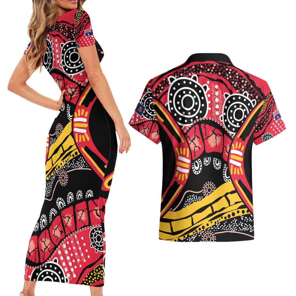 South Australia Festival State Wine State Couples Matching Short Sleeve Bodycon Dress and Hawaiian Shirt