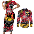 South Australia Festival State Wine State Couples Matching Short Sleeve Bodycon Dress and Long Sleeve Button Shirt