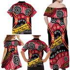 South Australia Festival State Wine State Family Matching Off Shoulder Maxi Dress and Hawaiian Shirt