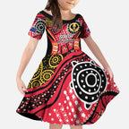South Australia Festival State Wine State Kid Short Sleeve Dress