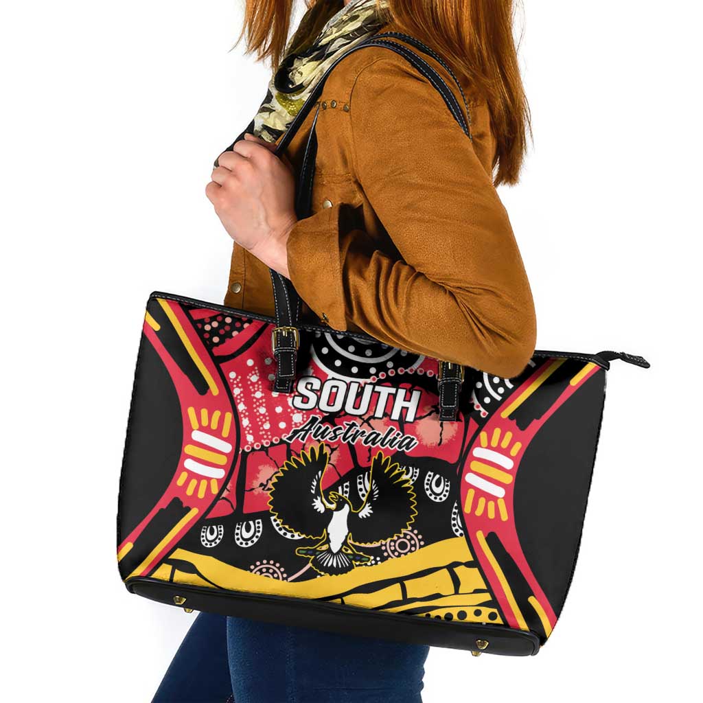 South Australia Festival State Wine State Leather Tote Bag