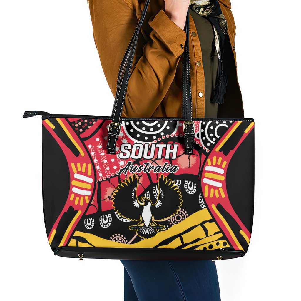 South Australia Festival State Wine State Leather Tote Bag
