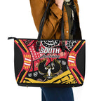 South Australia Festival State Wine State Leather Tote Bag