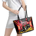South Australia Festival State Wine State Leather Tote Bag