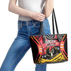 South Australia Festival State Wine State Leather Tote Bag