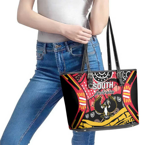 South Australia Festival State Wine State Leather Tote Bag