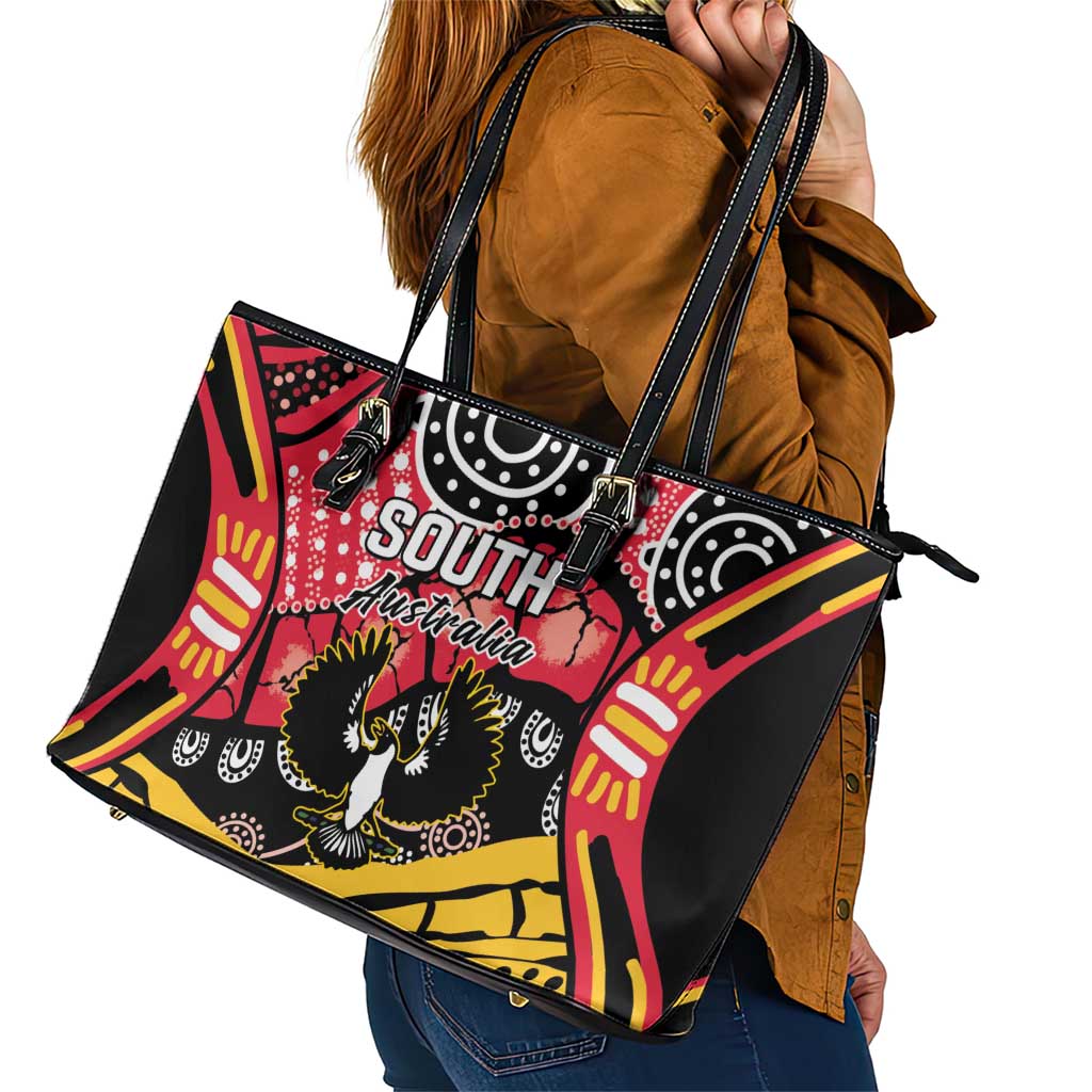South Australia Festival State Wine State Leather Tote Bag