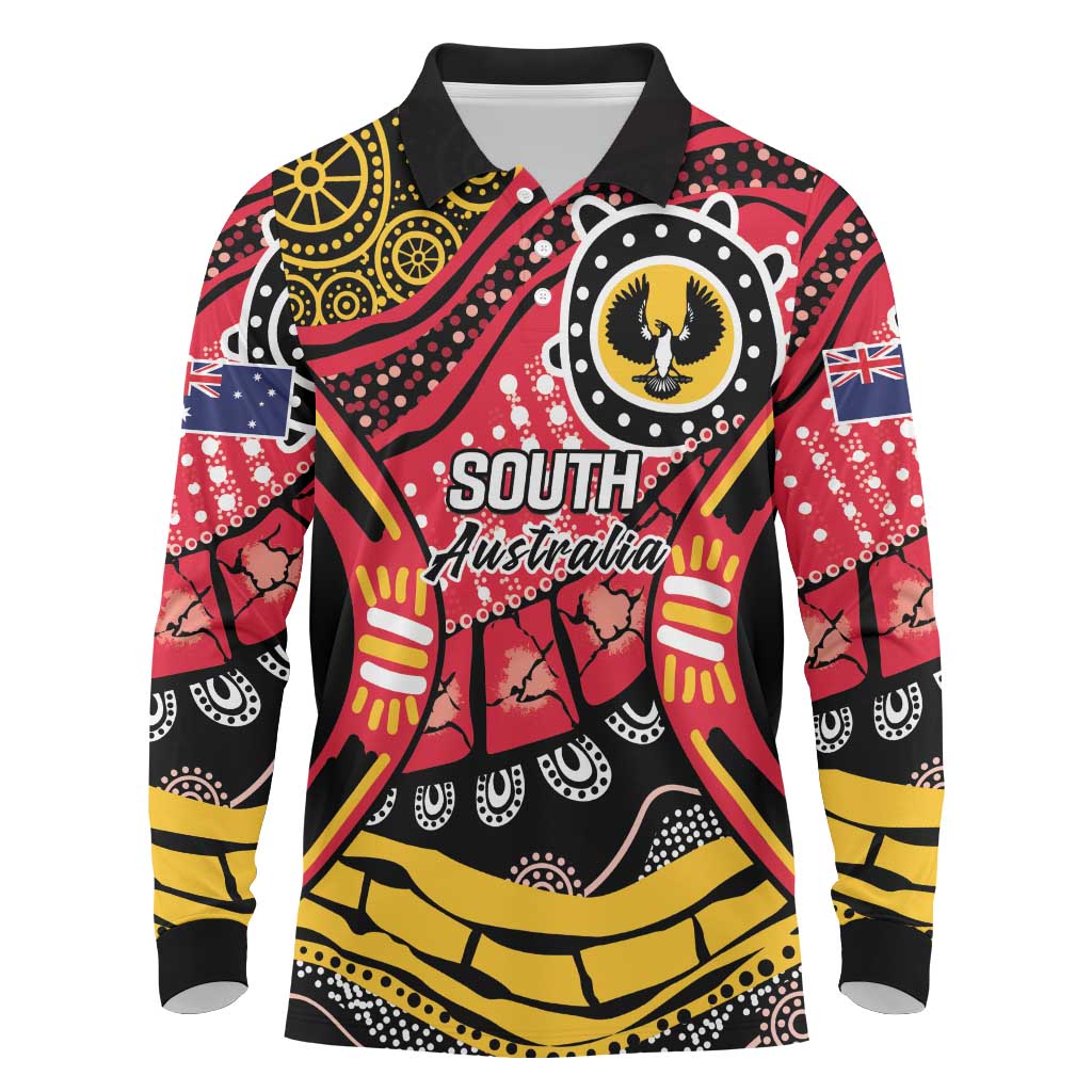 South Australia Festival State Wine State Long Sleeve Polo Shirt