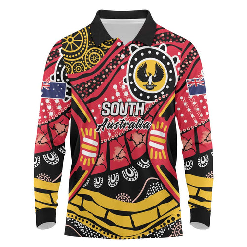 South Australia Festival State Wine State Long Sleeve Polo Shirt