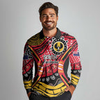 South Australia Festival State Wine State Long Sleeve Polo Shirt