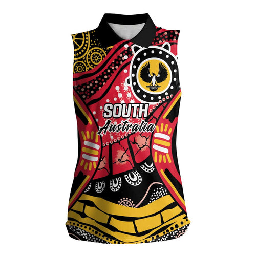 South Australia Festival State Wine State Women Sleeveless Polo Shirt