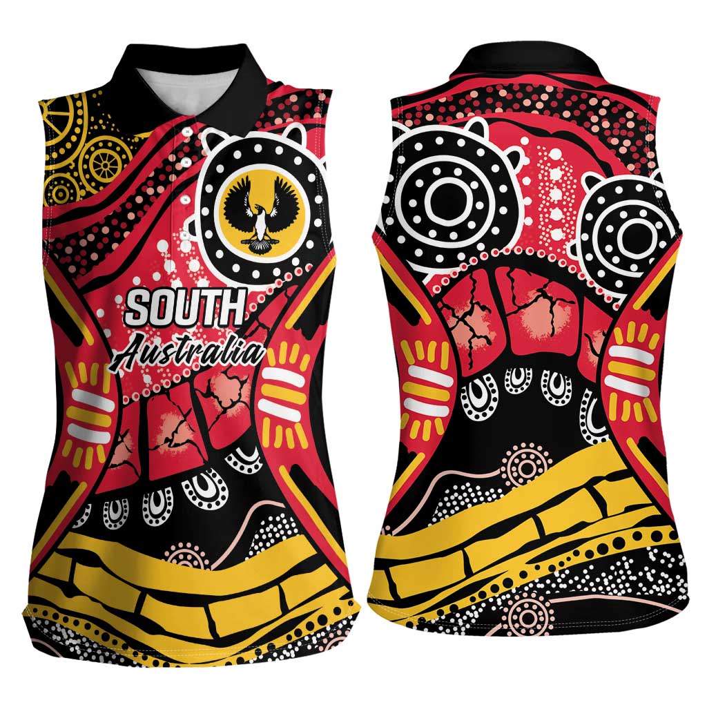 South Australia Festival State Wine State Women Sleeveless Polo Shirt