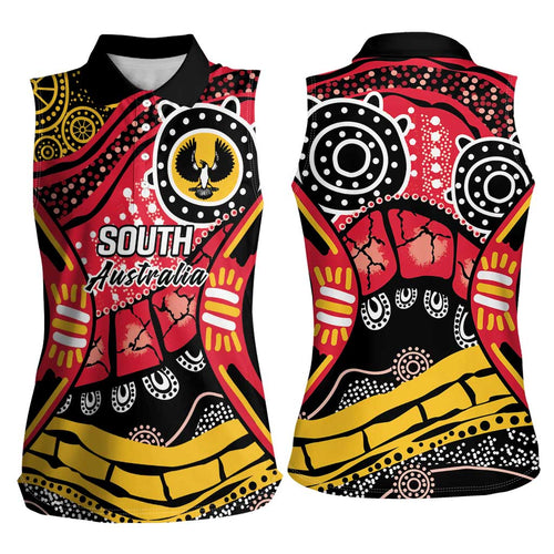 South Australia Festival State Wine State Women Sleeveless Polo Shirt