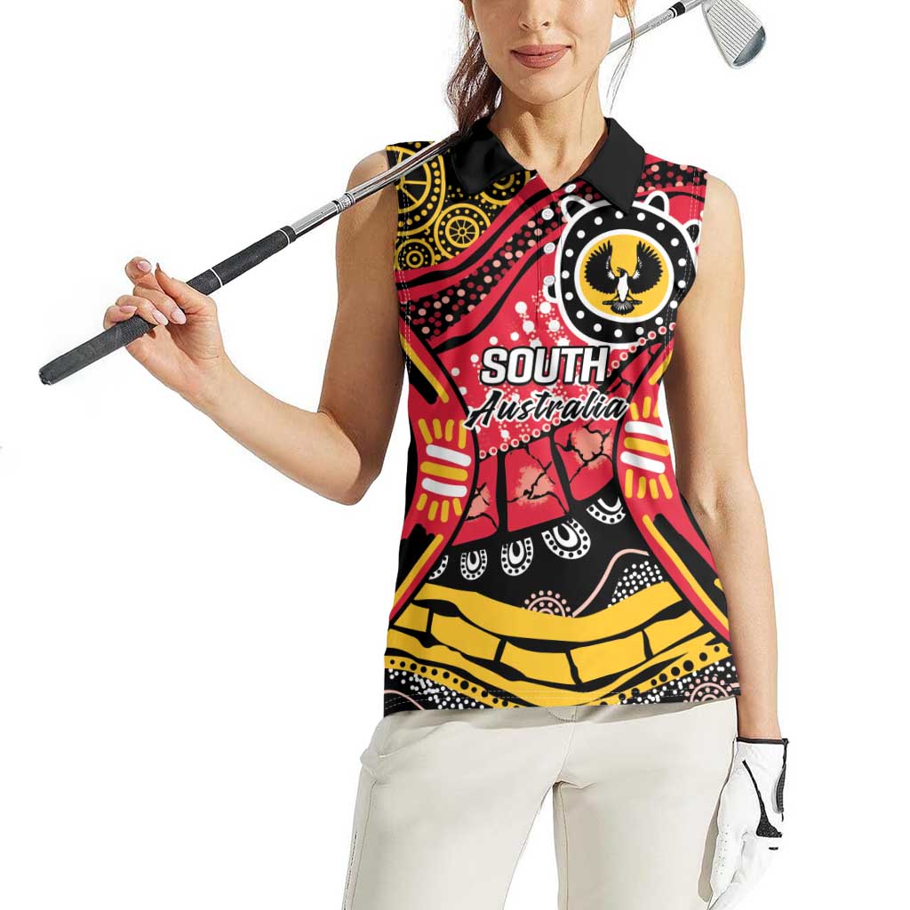 South Australia Festival State Wine State Women Sleeveless Polo Shirt