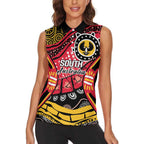 South Australia Festival State Wine State Women Sleeveless Polo Shirt