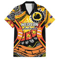 Western Australia Golden State Family Matching Off Shoulder Maxi Dress and Hawaiian Shirt