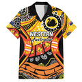 Western Australia Golden State Family Matching Short Sleeve Bodycon Dress and Hawaiian Shirt