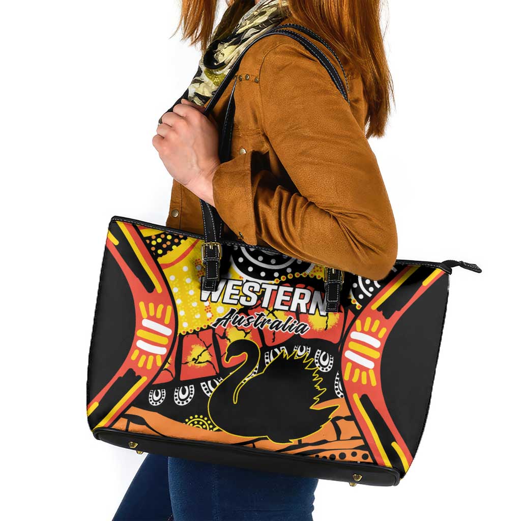Western Australia Golden State Leather Tote Bag