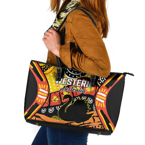 Western Australia Golden State Leather Tote Bag