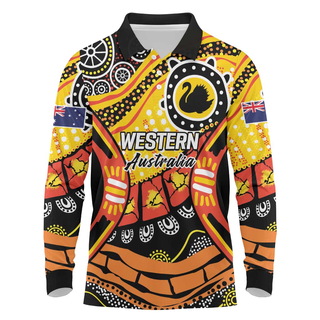 Western Australia Golden State Long Sleeve Polo Shirt