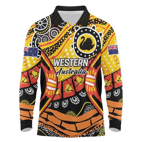 Western Australia Golden State Long Sleeve Polo Shirt