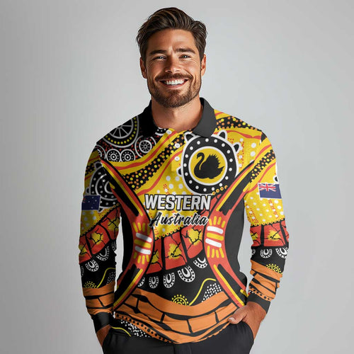 Western Australia Golden State Long Sleeve Polo Shirt