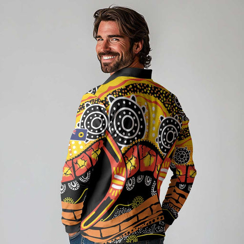 Western Australia Golden State Long Sleeve Polo Shirt