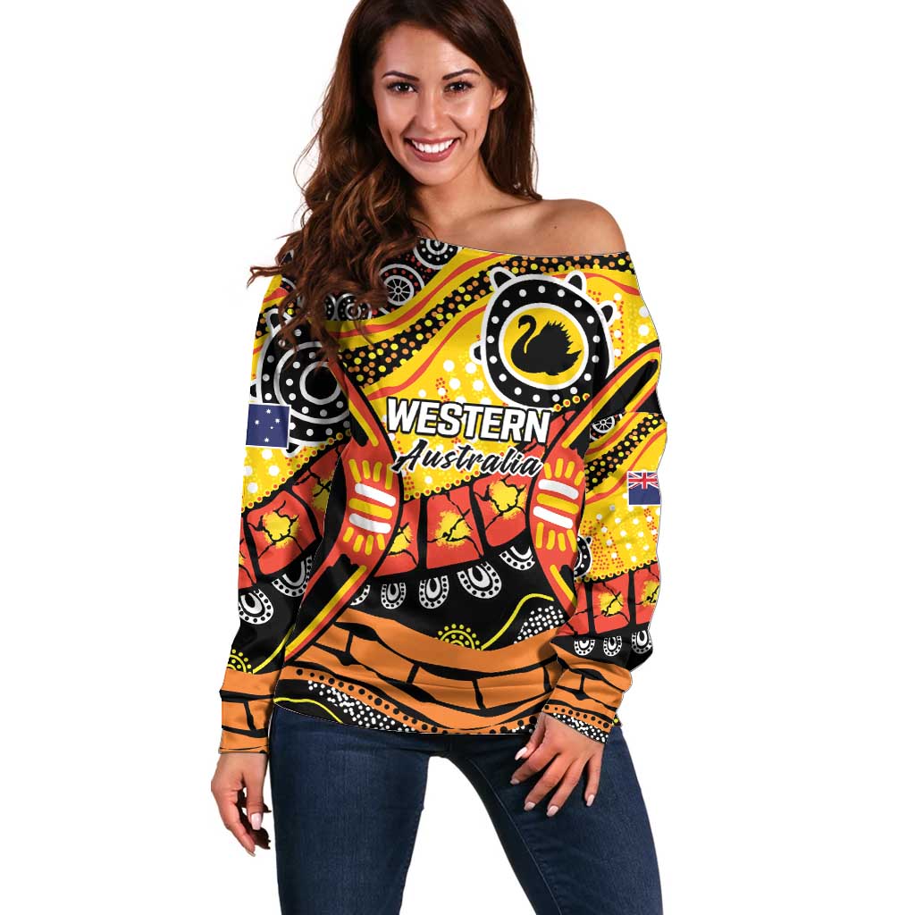 Western Australia Golden State Off Shoulder Sweater