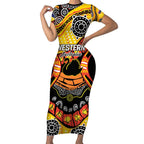 Western Australia Golden State Short Sleeve Bodycon Dress