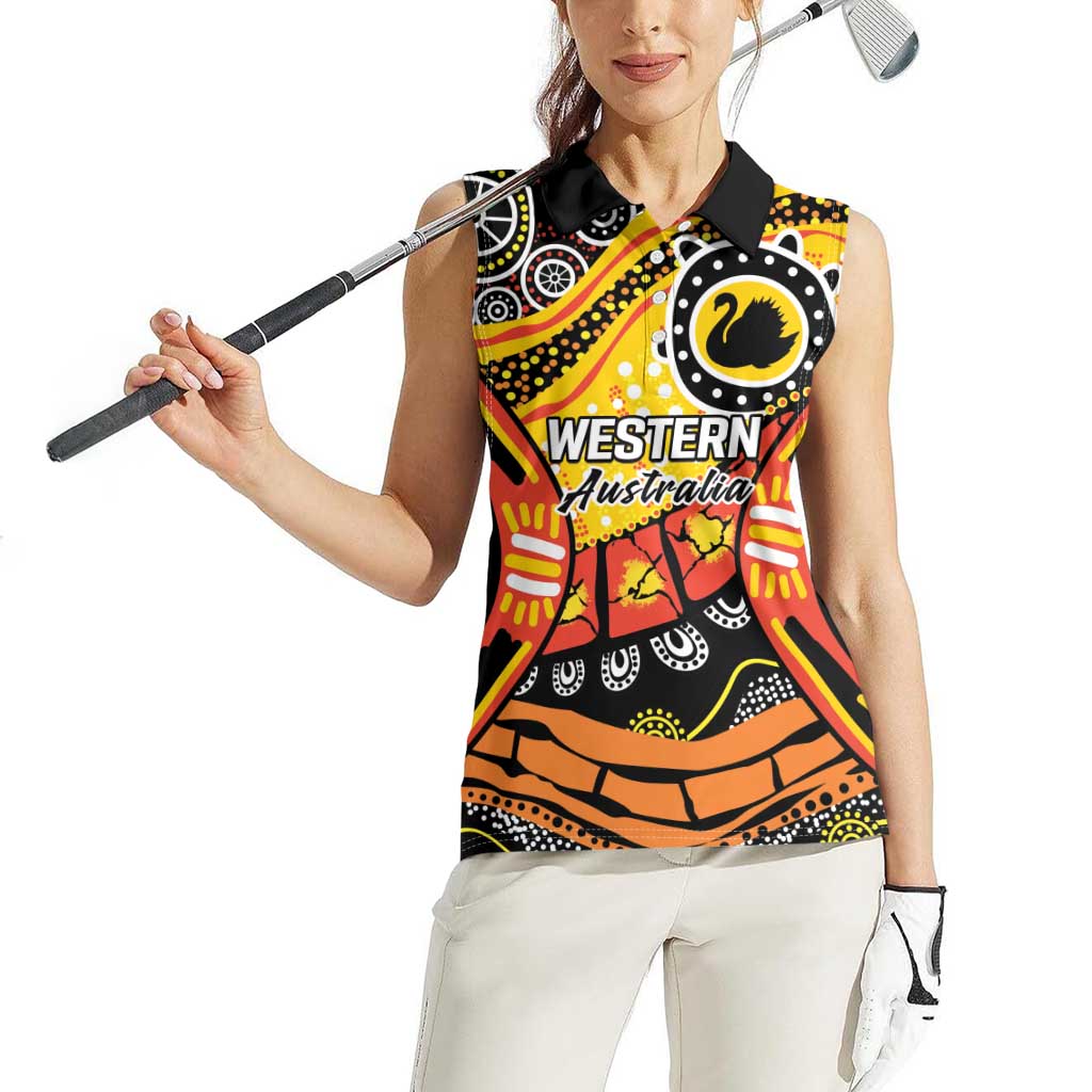 Western Australia Golden State Women Sleeveless Polo Shirt