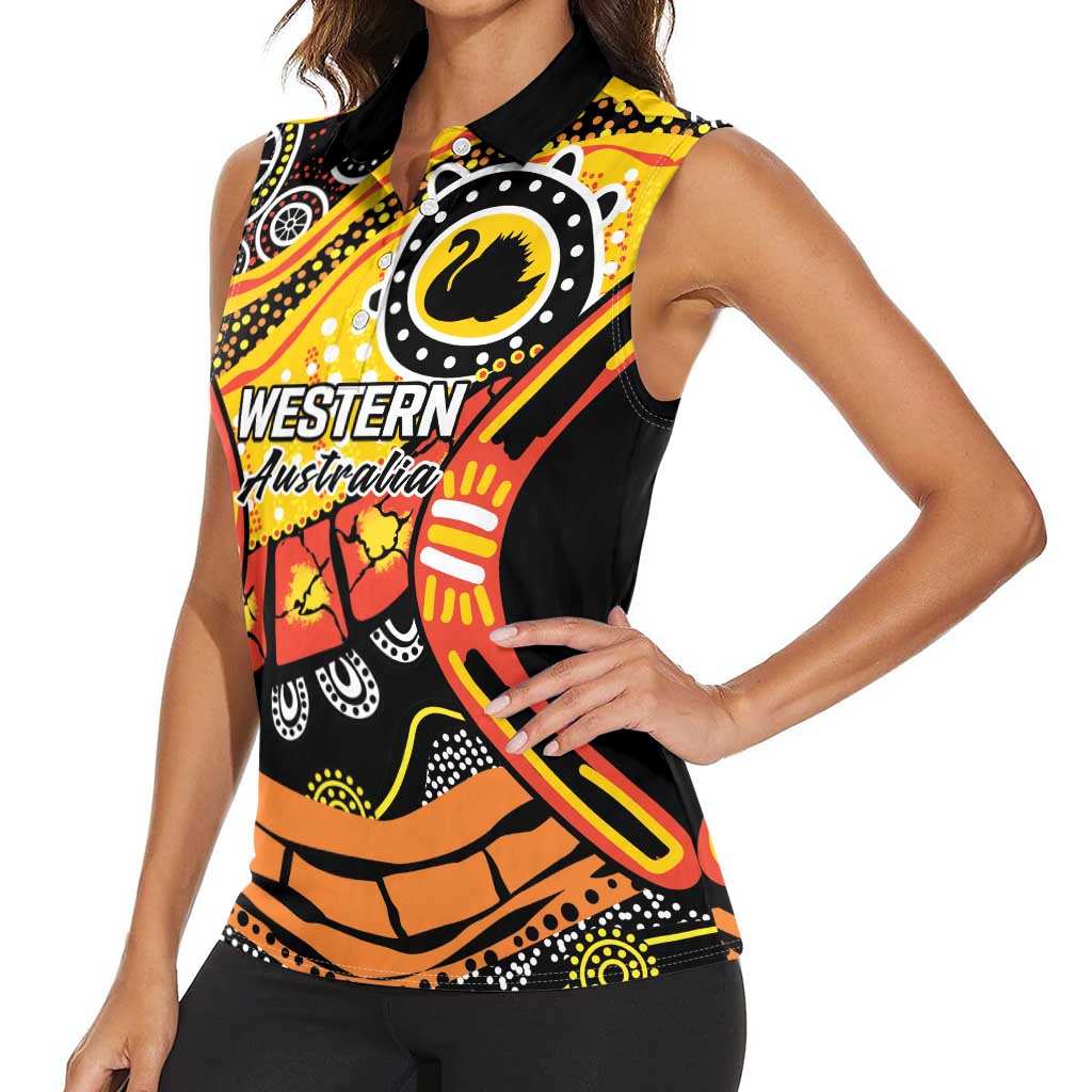 Western Australia Golden State Women Sleeveless Polo Shirt
