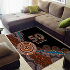 50 Years Of NAIDOC Area Rug Strong and Proud Aboriginal Dot Painting No1
