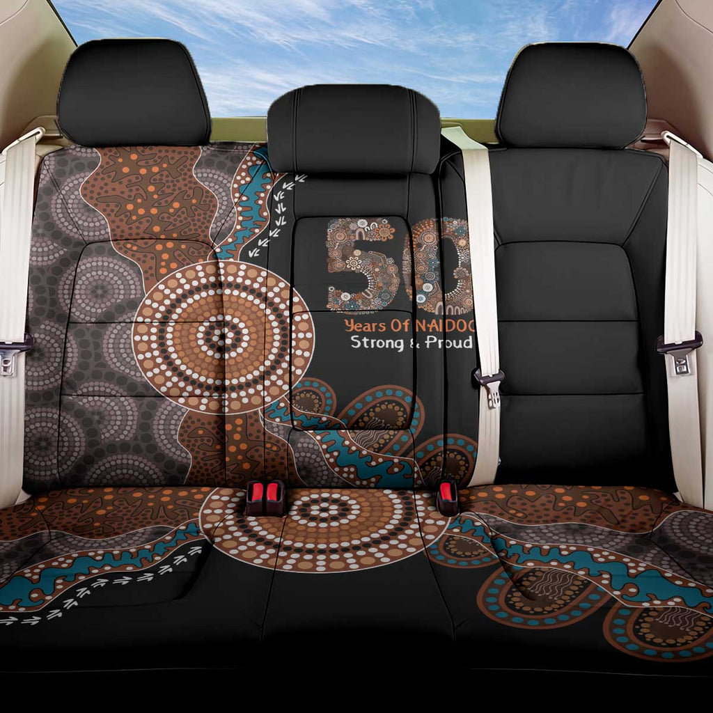50 Years Of NAIDOC Back Car Seat Cover Strong and Proud Aboriginal Dot Painting No1