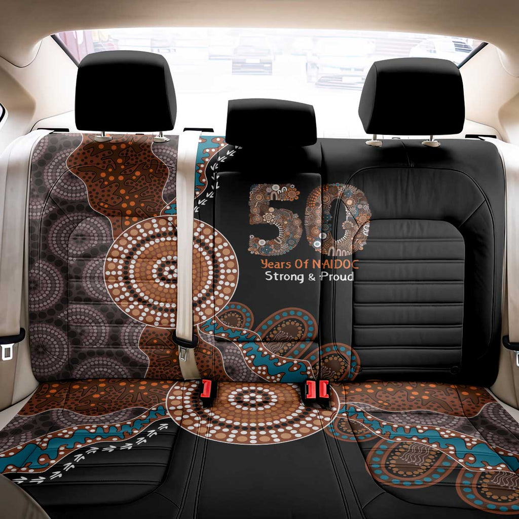 50 Years Of NAIDOC Back Car Seat Cover Strong and Proud Aboriginal Dot Painting No1