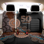 50 Years Of NAIDOC Back Car Seat Cover Strong and Proud Aboriginal Dot Painting No1