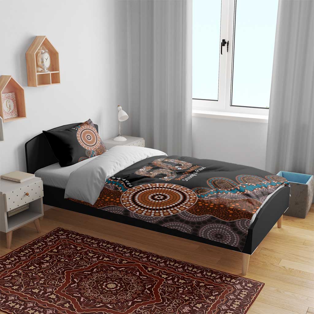 50 Years Of NAIDOC Bedding Set Strong and Proud Aboriginal Dot Painting No1