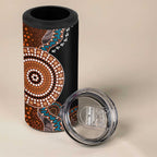 50 Years Of NAIDOC 4 in 1 Can Cooler Tumbler Strong and Proud Aboriginal Dot Painting No1