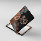 50 Years Of NAIDOC Canvas Wall Art Strong and Proud Aboriginal Dot Painting No1
