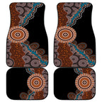 50 Years Of NAIDOC Car Mats Strong and Proud Aboriginal Dot Painting No1
