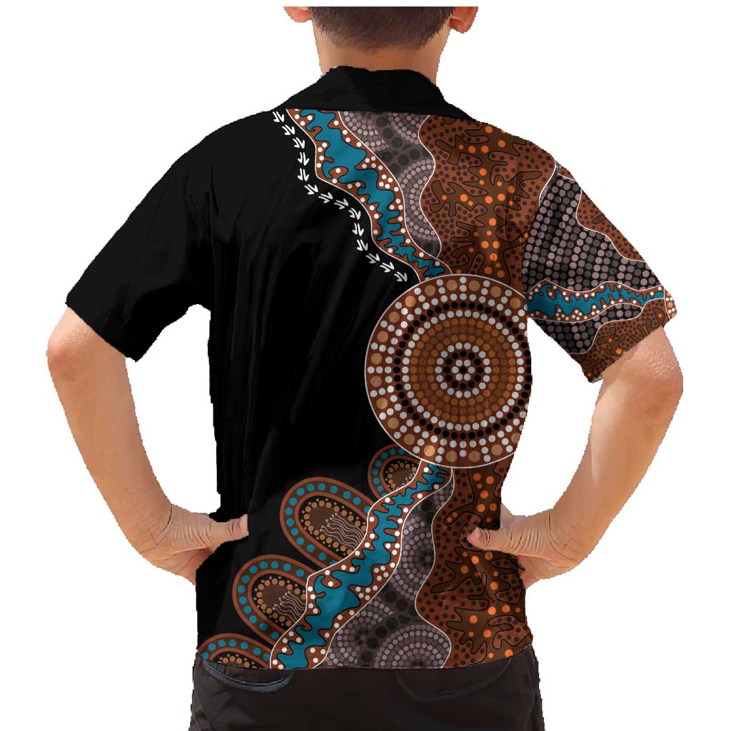 50 Years Of NAIDOC Family Matching Mermaid Dress and Hawaiian Shirt Strong and Proud Aboriginal Dot Painting No1