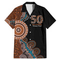 50 Years Of NAIDOC Family Matching Mermaid Dress and Hawaiian Shirt Strong and Proud Aboriginal Dot Painting No1