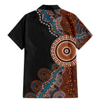 50 Years Of NAIDOC Family Matching Mermaid Dress and Hawaiian Shirt Strong and Proud Aboriginal Dot Painting No1